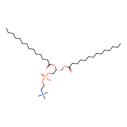 1,2-Dimyristoyl-sn-glycero-3-phosphocholine structure