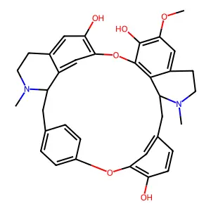 Berbaman-6',7,12-triol, 6-methoxy-2,2'-dimethyl-, (1beta)- structure