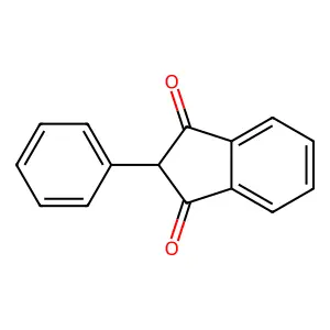 苯茚二酮 structure