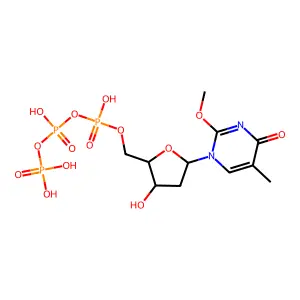 O(2)-Methylthymidine triphosphate structure