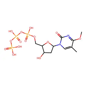 O(4)-Methylthymidine triphosphate structure