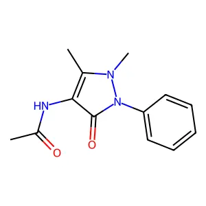 4-Acetylaminoantipyrine structure