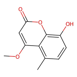 2H-1-Benzopyran-2-one, 8-hydroxy-4-methoxy-5-methyl- structure