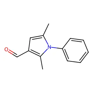 2,5-二甲基-1-苯基吡咯-3-甲醛 structure