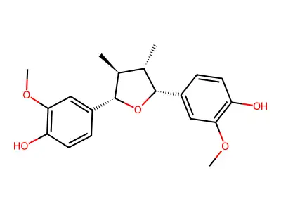 Phenol, 4,4'-((2R,3S,4S,5S)-tetrahydro-3,4-dimethyl-2,5-furandiyl)bis(2-methoxy- structure