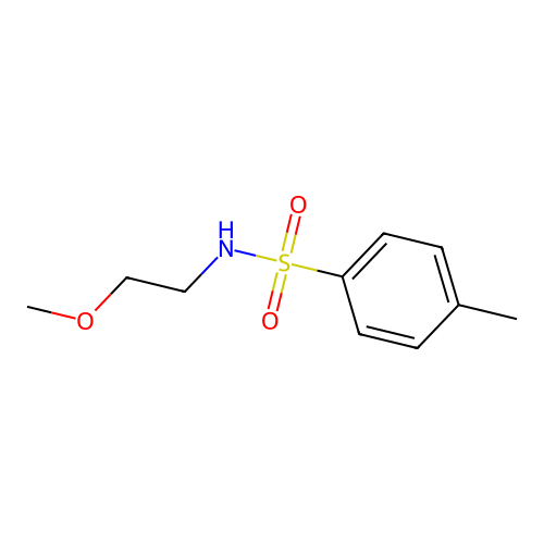 N-(2-methoxyethyl)-4-methylbenzenesulfonamide structure