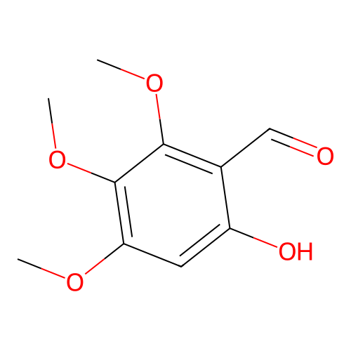 6-Hydroxy-2,3,4-trimethoxybenzaldehyde structure