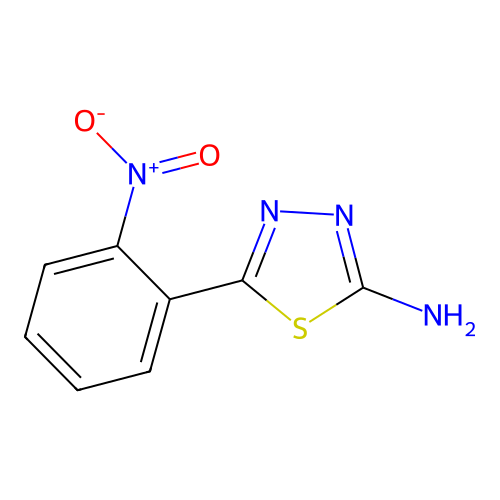 5-(2-Nitrophenyl)-1,3,4-thiadiazol-2-amine structure