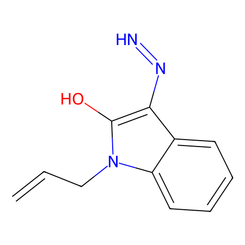 3-hydrazinylidene-1-(prop-2-en-1-yl)-2,3-dihydro-1H-indol-2-one structure