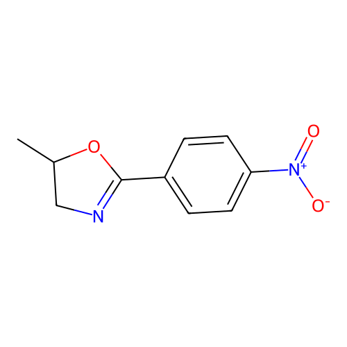 5-Methyl-2-(4-nitrophenyl)-4,5-dihydro-1,3-oxazole structure