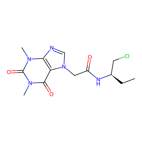 D-(+)-Chlambamide structure