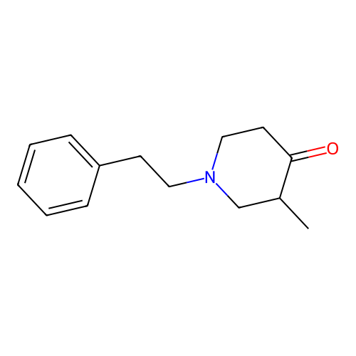 3-Methyl-1-(2-phenylethyl)piperidin-4-one structure