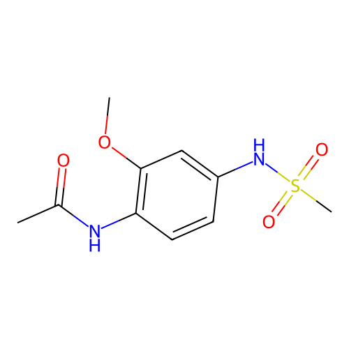 N-[2-Methoxy-4-(methylsulfonylamino)phenyl]acetamide structure