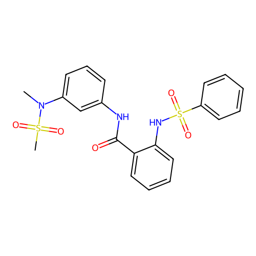 2-(benzenesulfonamido)-N-[3-[methyl(methylsulfonyl)amino]phenyl]benzamide structure