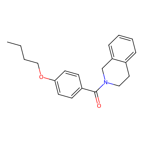(4-butoxyphenyl)(3,4-dihydroisoquinolin-2(1H)-yl)methanone structure