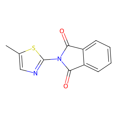 2-(5-Methylthiazol-2-yl)isoindoline-1,3-dione structure