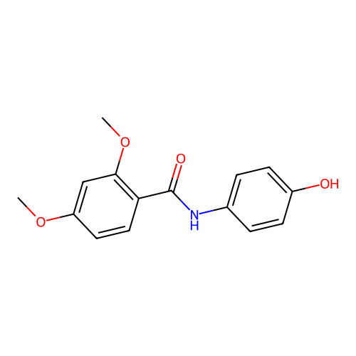 N-(4-hydroxyphenyl)-2,4-dimethoxybenzamide structure