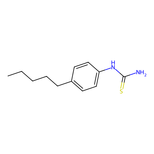 (4-Pentylphenyl)thiourea structure