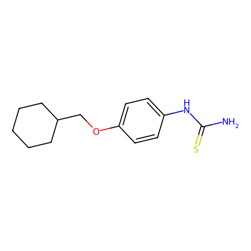 [4-(Cyclohexylmethoxy)phenyl]thiourea structure