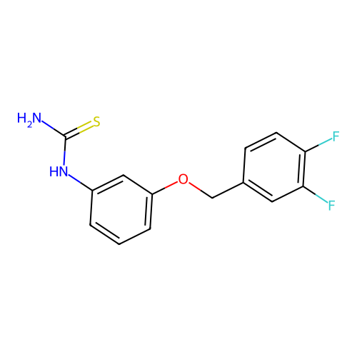 [3-[(3,4-Difluorophenyl)methoxy]phenyl]thiourea structure