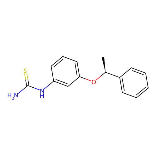 [3-[(1S)-1-phenylethoxy]phenyl]thiourea structure