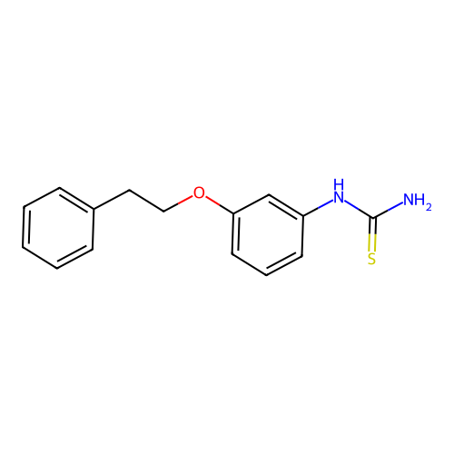 (3-Phenethyloxyphenyl)thiourea structure