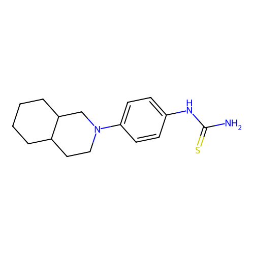 Thiourea, [4-(octahydro-2(1H)-isoquinolinyl)phenyl]- structure
