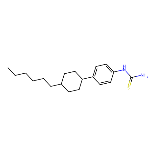 [4-(4-Hexylcyclohexyl)phenyl]thiourea structure