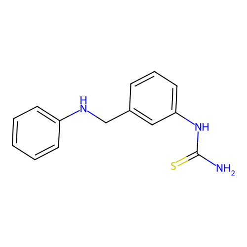 [3-(Anilinomethyl)phenyl]thiourea structure