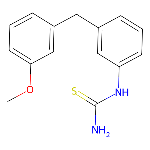 [3-[(3-Methoxyphenyl)methyl]phenyl]thiourea structure