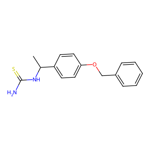 Thiourea, [1-[4-(phenylmethoxy)phenyl]ethyl]- structure