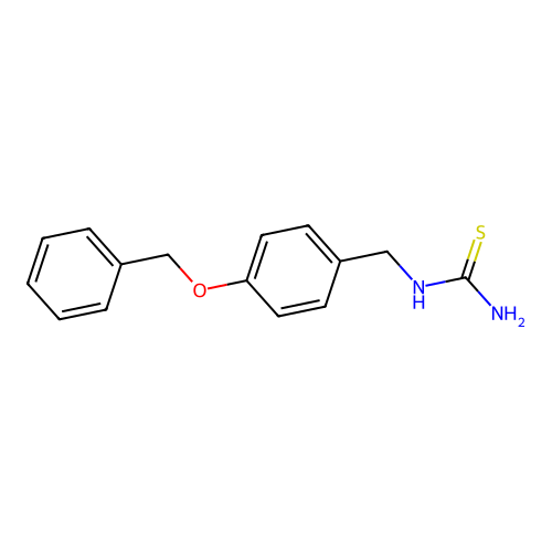 Thiourea, [[4-(phenylmethoxy)phenyl]methyl]- structure