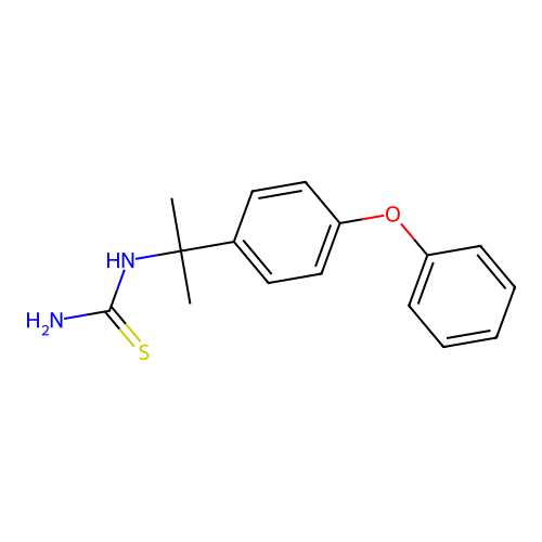 Thiourea, [1-methyl-1-(4-phenoxyphenyl)ethyl]- structure