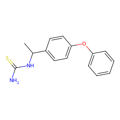 1-(4-Phenoxyphenyl)ethylthiourea structure