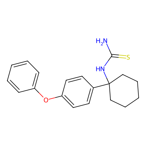 [1-(4-Phenoxyphenyl)cyclohexyl]thiourea structure