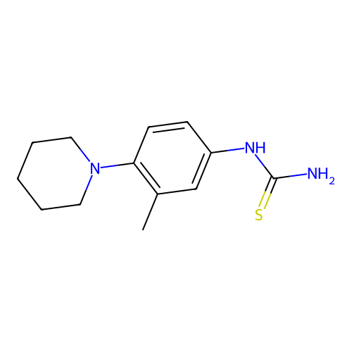 Thiourea, [3-methyl-4-(1-piperidinyl)phenyl]- structure