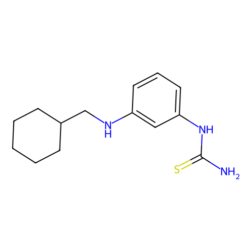 [3-(Cyclohexylmethylamino)phenyl]thiourea structure