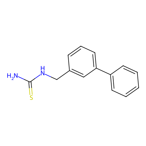 (3-Phenylphenyl)methylthiourea structure