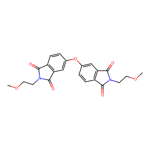 5,5'-oxybis[2-(2-methoxyethyl)-1H-isoindole-1,3(2H)-dione] structure