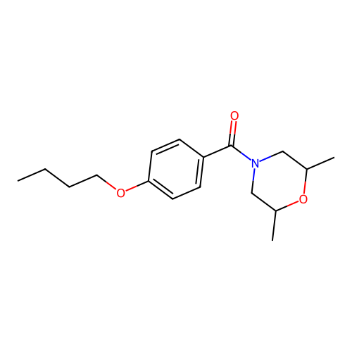(4-Butoxyphenyl)(2,6-dimethylmorpholin-4-yl)methanone structure