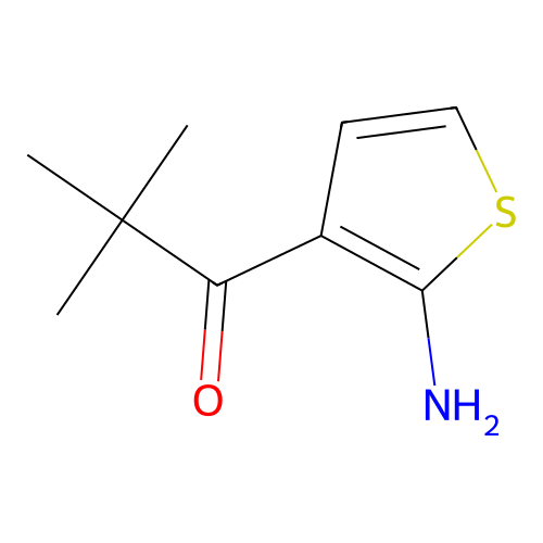 1-(2-Aminothiophen-3-yl)-2,2-dimethylpropan-1-one structure