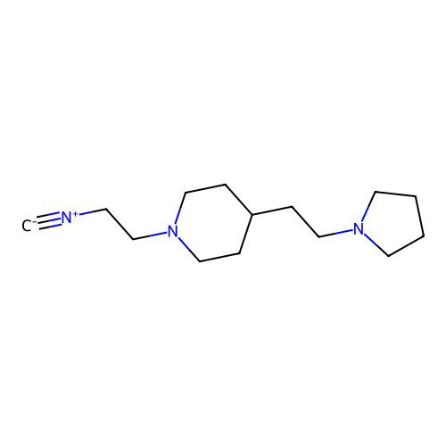 1-(2-Isocyanoethyl)-4-[2-(1-pyrrolidinyl)ethyl]piperidine structure