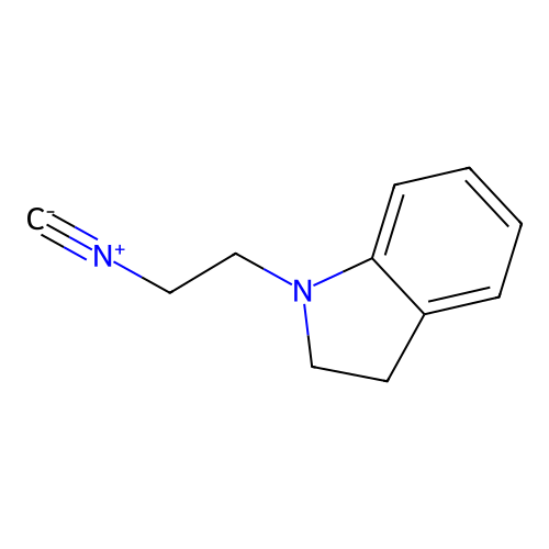 1-(2-Isocyanoethyl)-2,3-dihydroindole structure