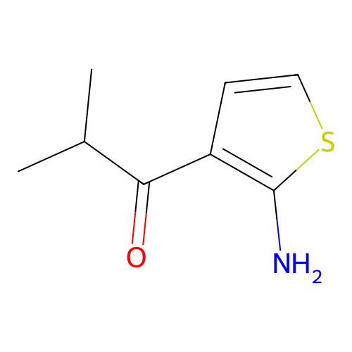 1-(2-Aminothiophen-3-yl)-2-methylpropan-1-one structure