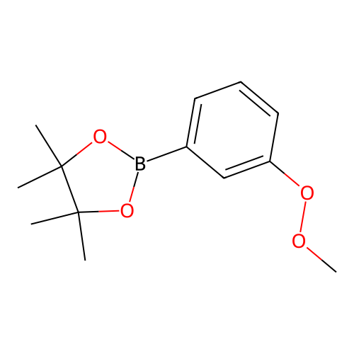 4,4,5,5-Tetramethyl-2-(3-methylperoxyphenyl)-1,3,2-dioxaborolane structure
