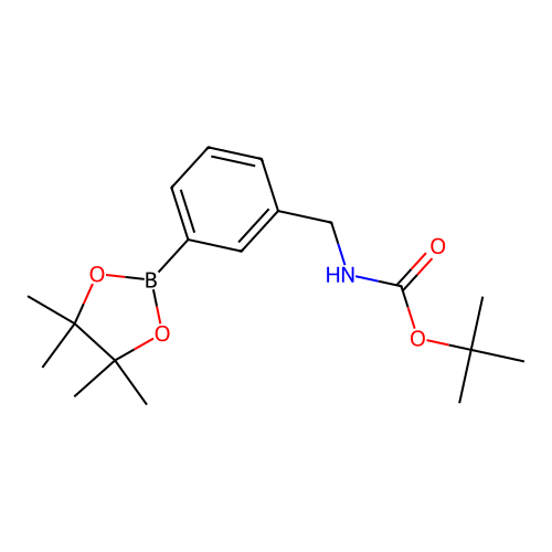 tert-Butyl 3-(4,4,5,5-tetramethyl-1,3,2-dioxaborolan-2-yl)benzylcarbamate structure