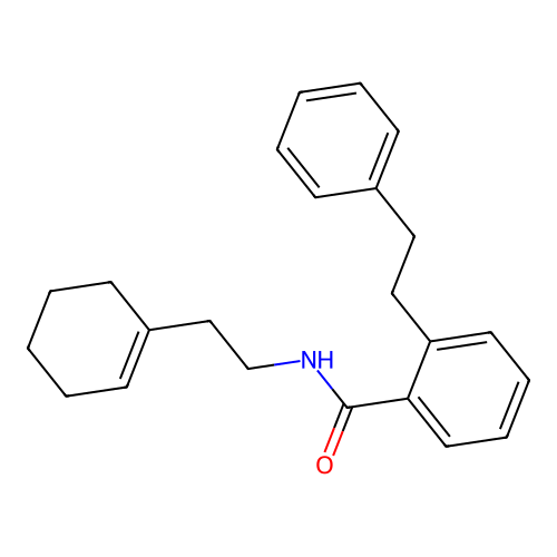 N-[2-(1-Cyclohexen-1-yl)ethyl]-2-(2-phenylethyl)benzamide structure