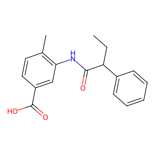4-Methyl-3-[(2-phenylbutanoyl)amino]benzoic acid structure