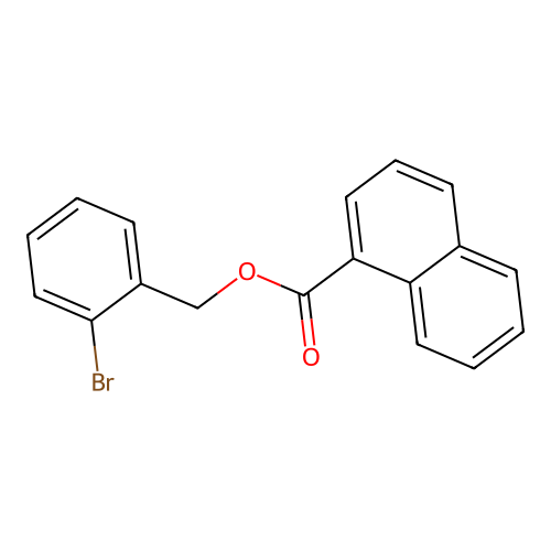 (2-Bromophenyl)methyl naphthalene-1-carboxylate structure