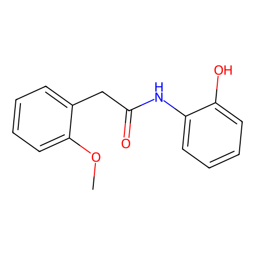 N-(2-hydroxyphenyl)-2-(2-methoxyphenyl)acetamide structure